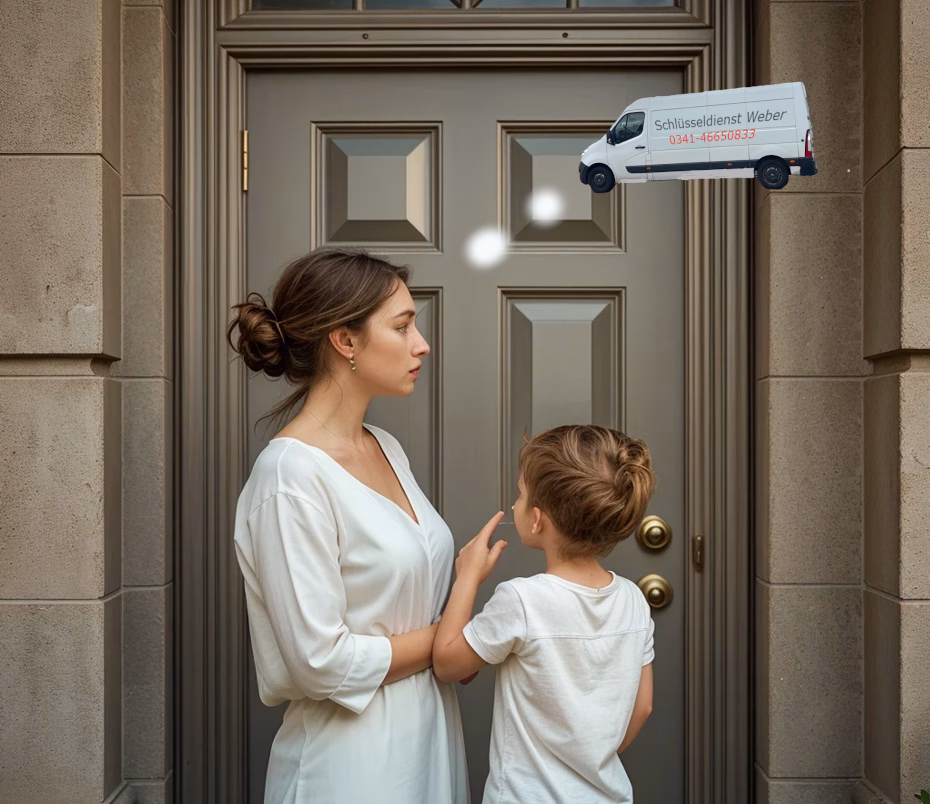 Sie stehen vor verschlossener Tür? Herr Weber hilft sofort verschlossene Tür, Gedanke Schlüsseldienst Weber